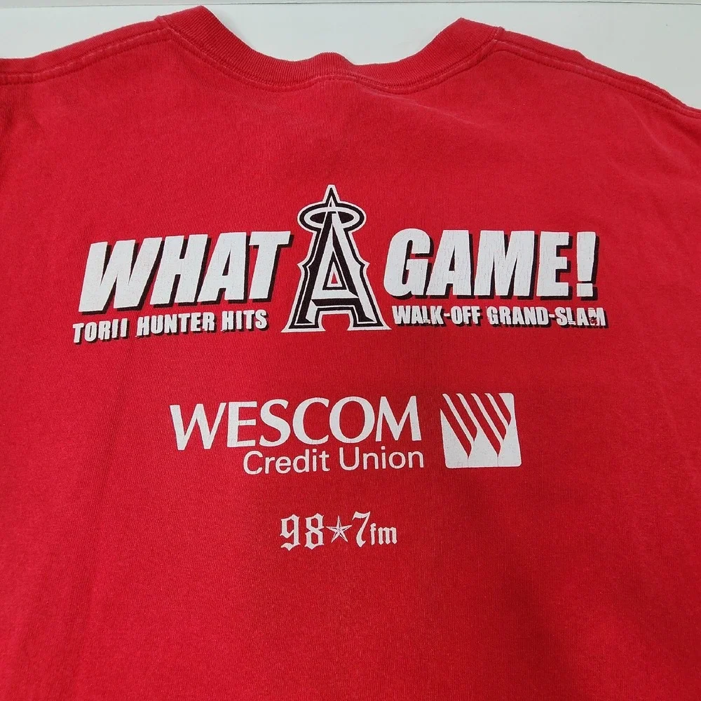 Stadium Giveaway Torii Hunter Los Angeles Angels MLB Big Game Hunter Size XL Red
